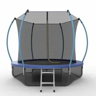 Батут для дачи EVO JUMP Internal 10ft (Blue) с внутренней сеткой и лестницей + нижняя сеть