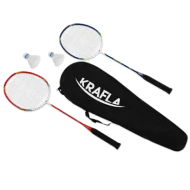 KRAFLA Comfort 200 Набор для бадминтона: ракетка (2 шт), волан (2 шт),