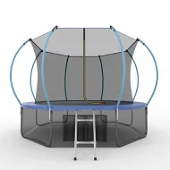 Батут с внутренней сеткой и лестницей EVO JUMP Internal 12ft (Blue) + нижняя сеть